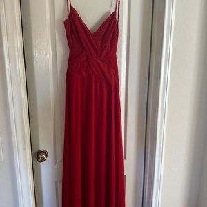 Flowing Long, open back gown